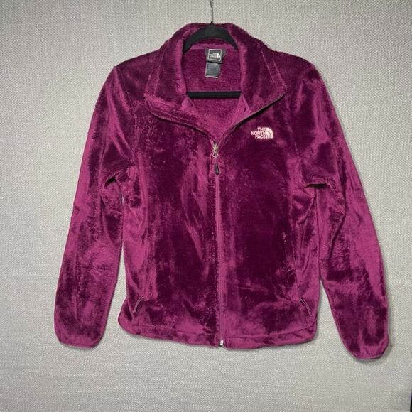 The North Face Osito Jacket Women’s Small Full Zip Fleece Coat Purple Pink Berry - Picture 1 of 16
